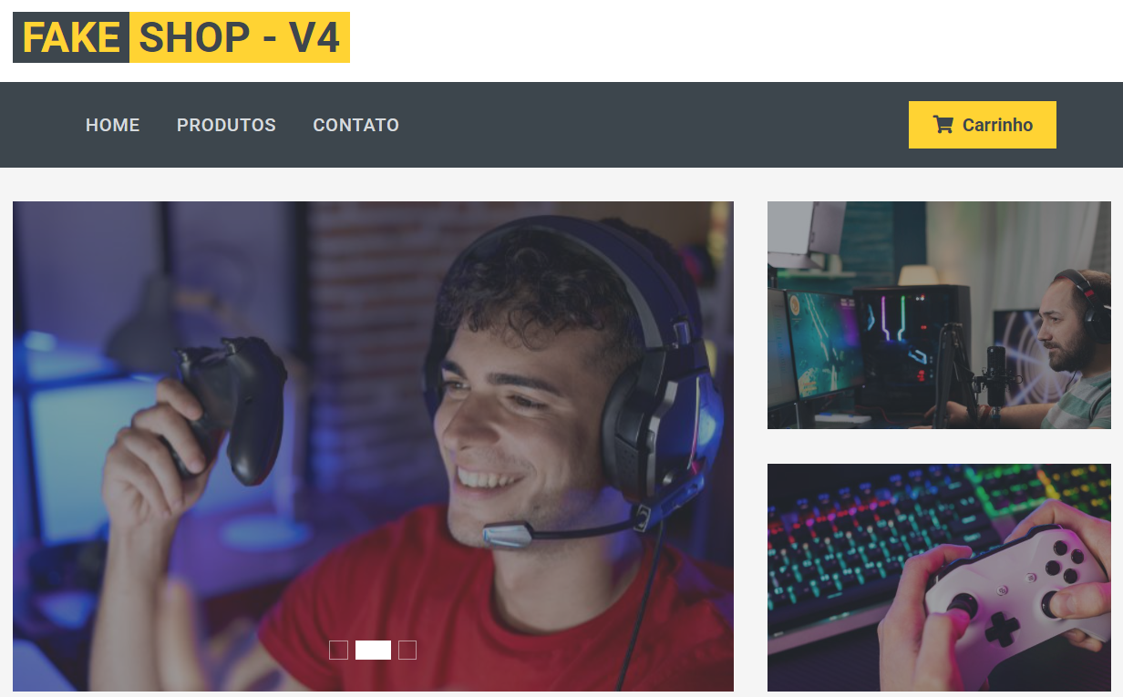 Banner do projeto Fake Shop