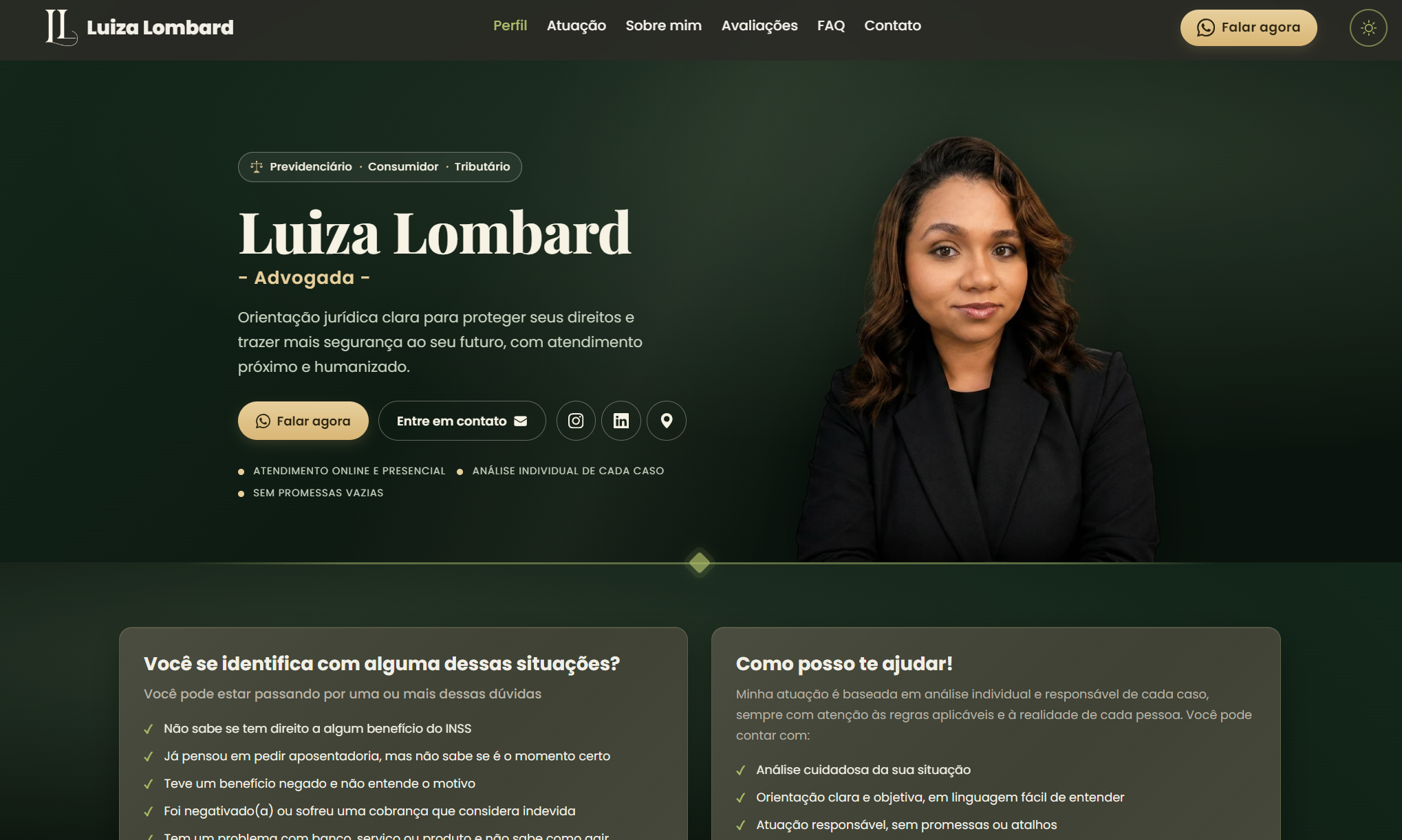 Banner do projeto luizalombard.com.br