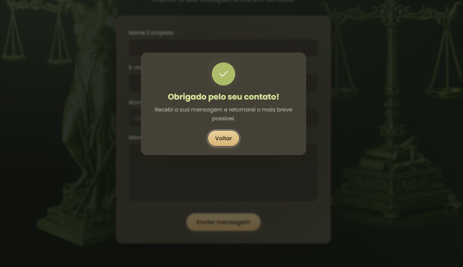 Seção de áreas de atuação